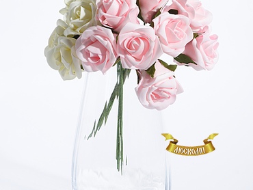 Букет роза 8 голов латексные