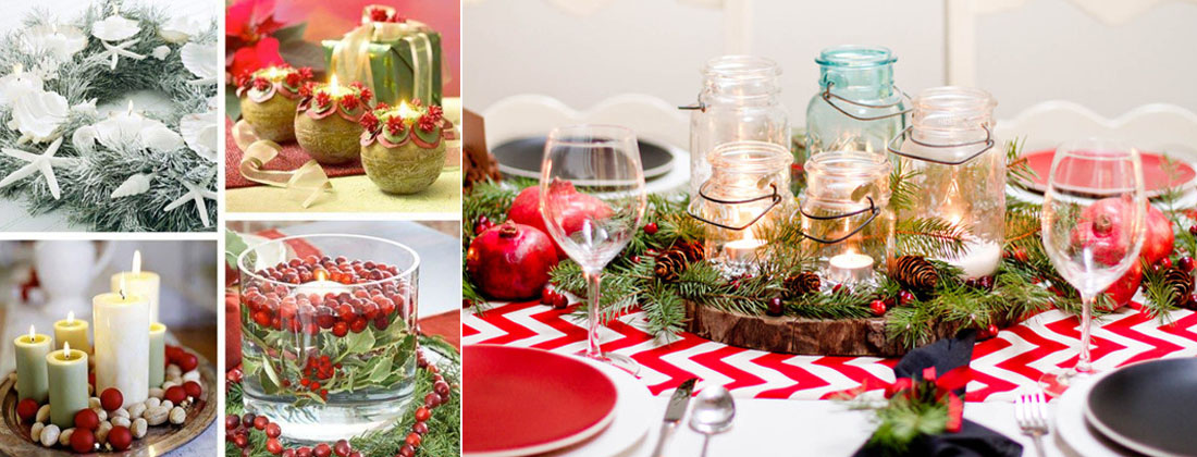 Новогоднее украшение стола